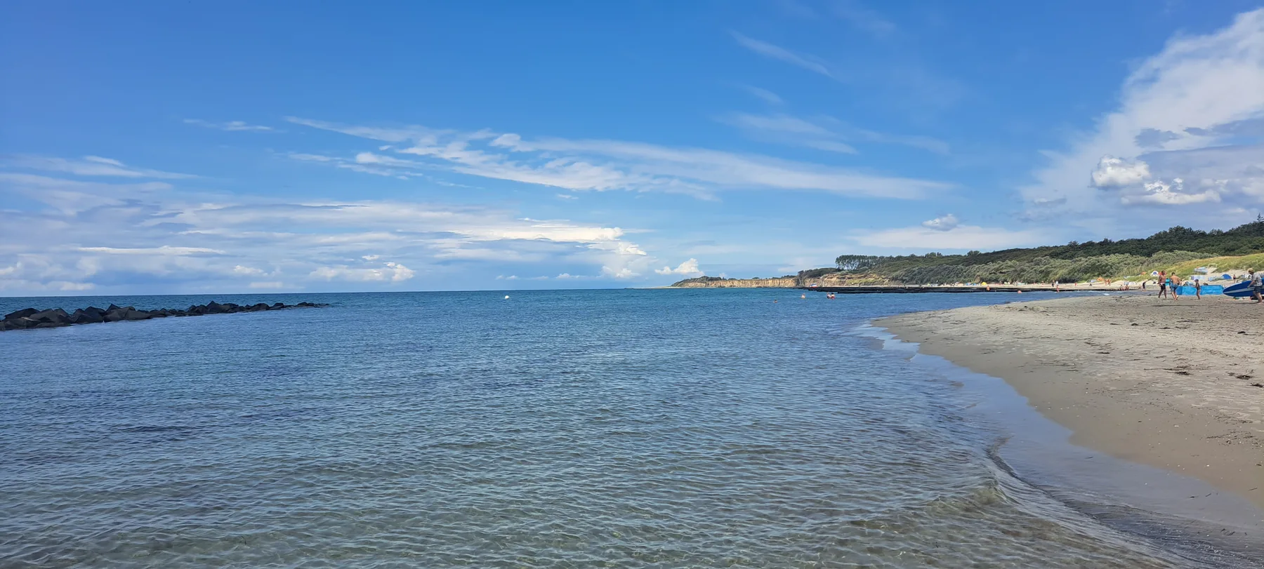 Ruhige Bucht am Wustrower Strand