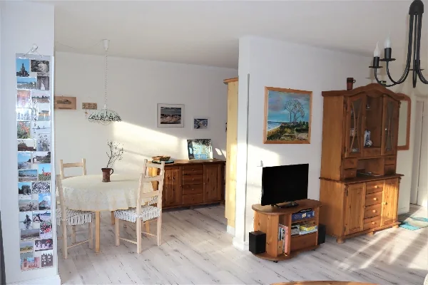 Offener Wohn- und Essbereich der Ferienwohnung